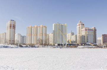 The construction of new residential buildings in Moscow