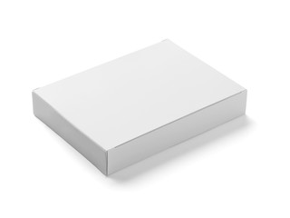 white box container template blank package