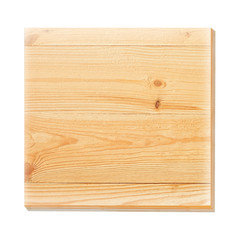 Wooden plate on a concrete background.