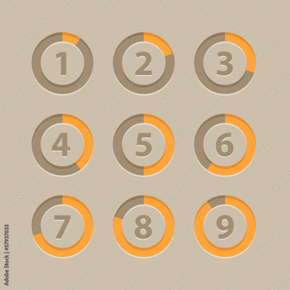 Poster countdown section icons template