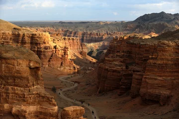 Tableaux ronds sur plexiglas Canyon Чарынский каньон 3