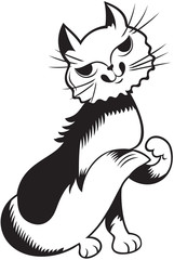 Pussycat, black and white style
