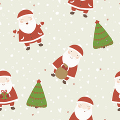 Christmas background with Santa Claus. 