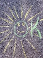chalk drawing sun