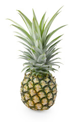 Obraz premium Fresh ripe pineapples isolated on white background