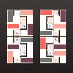 Vector Progress Background / Product Choice or Version