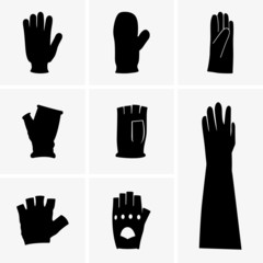 Set of gloves