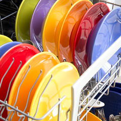 Open dishwasher
