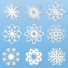 Paper Snowflakes set