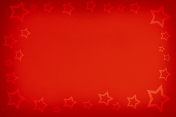 red background with stars