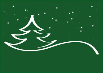 Naklejka premium Weihnachtsbaum