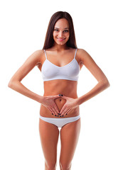 Obraz premium Woman with sporty sexy body