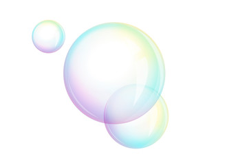 Foam - soap bubbles, vector
