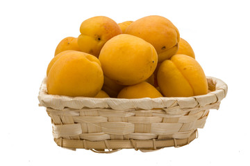 Yellow bright apricots