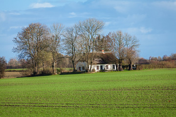 schöne herbstliche landschaft hintergrund natur