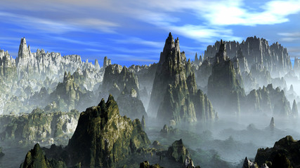 Fototapeta premium The Rocky mountains - panoramic view