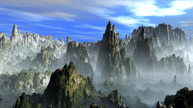 The Rocky mountains - panoramic view