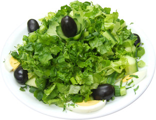 Fresh green salad