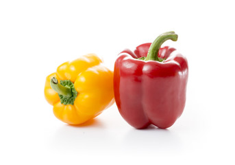 Fresh Red and Yellow Paprika Fruits