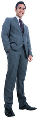 Smiling businessman standing