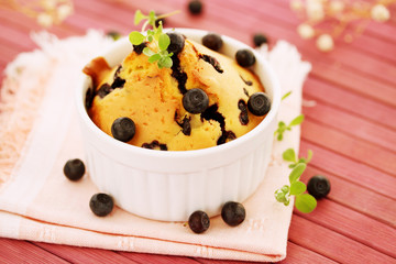 muffins with blueberries