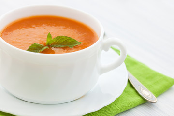 puree with mint
