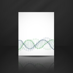 DNA Molecule Background.