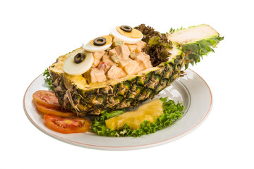 Pineapple and chiken salad