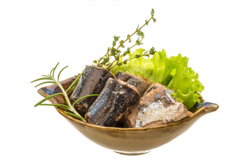 Tinned Pacific saury