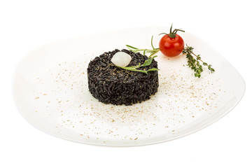 Black boiled rice