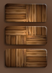 Wooden texture banner.