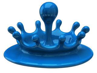 Illustration of blue splashes