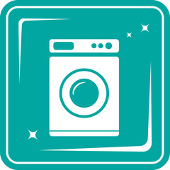 icon with washing machine symbol