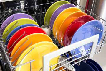 Open dishwasher