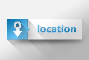 3d GPS location flat design, illustration