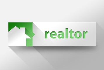 3d Realtor flat design, illustration