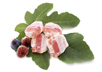 cheese, bacon and fig