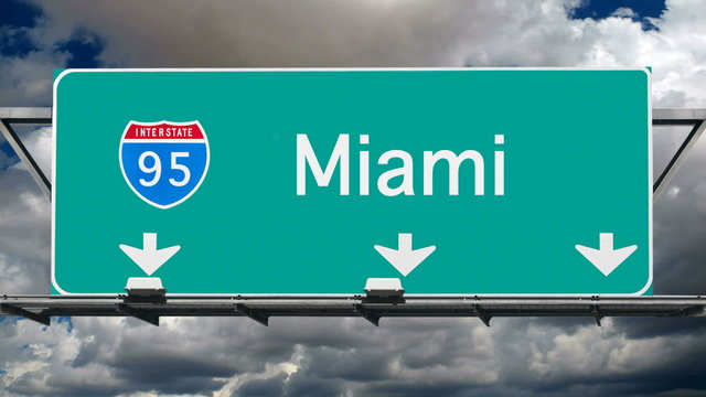Miami - Interstate 95 Sign Time Lapse