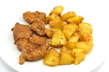 karkówka pieczona z ziemniakami