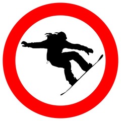 snowboarding forbidden