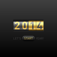 Let’s start 2014 year postcard