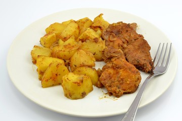 karkówka pieczona z ziemniakami