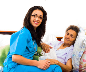 Helpful Nurses with Patients