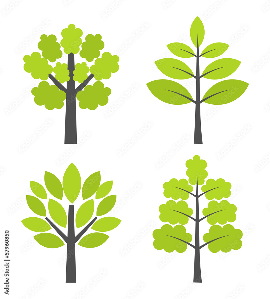 Canvas Prints trees icons