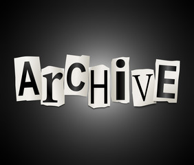 Archive concept.