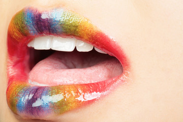 Rainbow lips