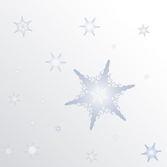 Obraz premium snowflake on a paper background