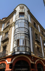 Fototapeta premium Beautiful corner house