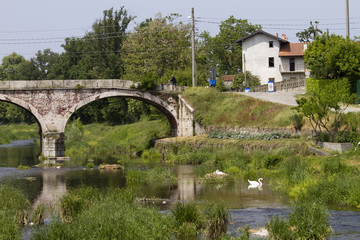 Fototapeta na wymiar Most nad Ticino