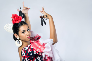Flamenco dancer in beautiful dress © nenetus